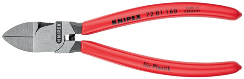 Seitenschneider für Kunststoffe Länge 160 mm Kopf poliert gerade Kunststoffüberzug KNIPEX – Ansicht 4