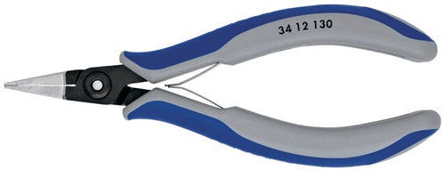Präzisions-Elektronik-Flachzange Gesamtlänge 135 mm flachbreite Backen poliert Form 1 Mehrkomponenten-Hüllen – Ansicht 3