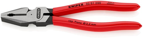 Kraftkombizange Länge 200 mm poliert Kunststoffüberzug KNIPEX