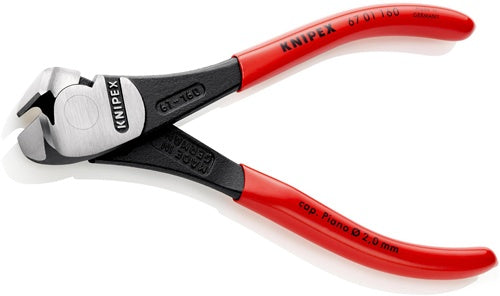 Kraftvornschneider Gesamtlänge 160 mm Kopf poliert Kunststoffüberzug KNIPEX – Ansicht 4