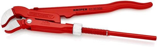 Rohrzange Gesamtlänge 245 mm Spannweiße 0-35 mm für Rohre 1/2 ? KNIPEX – Ansicht 3