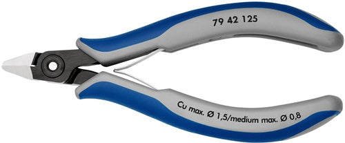 Präzisions-Elektronik-Seitenschneider Länge 125 mm Form 4 Facette nein poliert KNIPEX