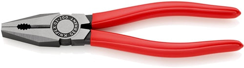 Kombizange Länge 200 mm poliert Kunststoffüberzug KNIPEX