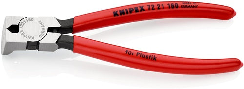 Seitenschneider für Kunststoffe Länge 160 mm Kopf poliert 85° gewinkelt Kunststoffüberzug KNIPEX
