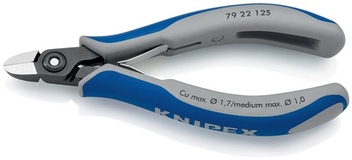 Präzisions-Elektronik-Seitenschneider Länge 125 mm Form 2 Facette nein poliert KNIPEX – Ansicht 3