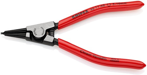Sicherungsringzange A 0 für Wellen Ø 3 - 10 mm poliert KNIPEX