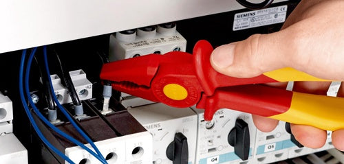 Kombizange Länge 180 mm mit weißhkunststoff-Zone Kunststoff glasfaserverstärkt VDE KNIPEX – Ansicht 3