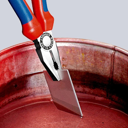 Kombizange Länge 200 mm poliert Mehrkomponentenhüllen KNIPEX – Ansicht 3