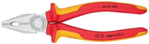 Kombizange Länge 200 mm Mehrkomponenten-Hüllen verchromt VDE KNIPEX – Ansicht 5