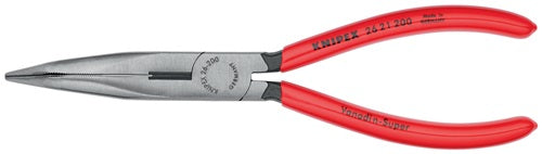 Flachrundzange Länge 200 mm poliert 40° gewinkelt Kunststoffüberzug KNIPEX – Ansicht 3