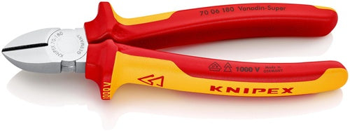 Seitenschneider Länge 180 mm VDE Mehrkomponenten-Hüllen KNIPEX