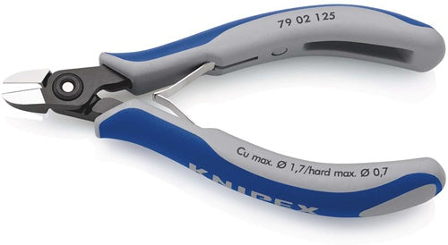 Präzisions-Elektronik-Seitenschneider Länge 125 mm Form 0 Facette ja, sehr klein poliert KNIPEX – Ansicht 5