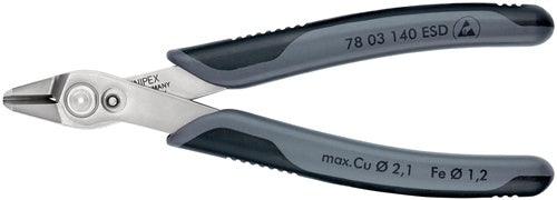 Elektronik-Seitenschneider Super-Knips® Länge 140 mm Facette nein poliert KNIPEX