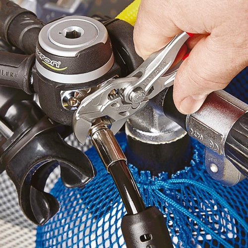 Zangenschlüssel Länge 125 mm Spannweiße 23 mm verchromt Kunststoffüberzug KNIPEX – Ansicht 6