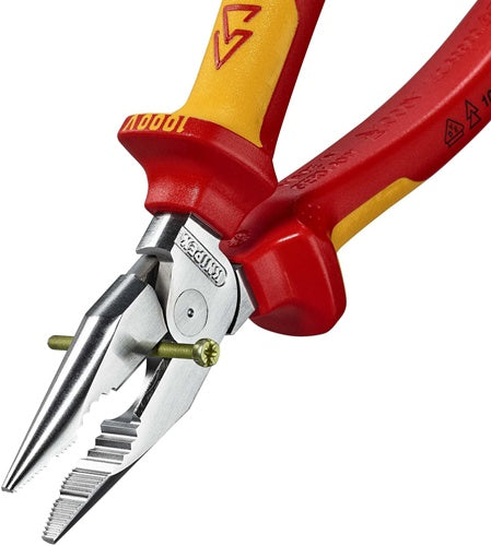 Spitzkombizange L185mm polMehrkomp-Hülle verchrVDE KNIPEX – Ansicht 6