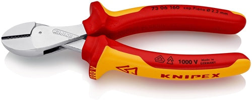 Kompaktseitenschneider X-Cut® Länge 160 mm VDE Mehrkomponenten-Hüllen KNIPEX