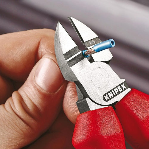 Abisolierseitenschneider Länge 160 mm 15 / 25 mm² poliert Mehrkomponenten-Hüllen KNIPEX – Ansicht 4