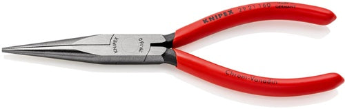 Telefonzange Gesamtlänge 160 mm poliert Kunststoffüberzug flachrund KNIPEX