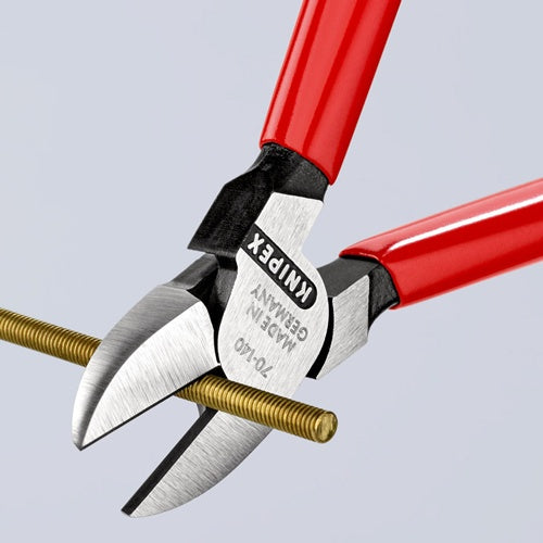 Seitenschneider Länge 140 mm Kopf poliert Kunststoffüberzug KNIPEX – Ansicht 6