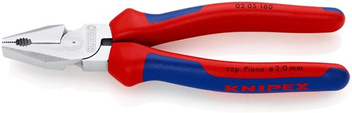 Kraftkombizange Länge 180 mm verchromt Mehrkomponentenhüllen KNIPEX