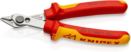 Elektronik-Seitenschneider Electronic Super-Knips® Länge 125 mm Form 0 Facette nein VDE poliert KNIPEX