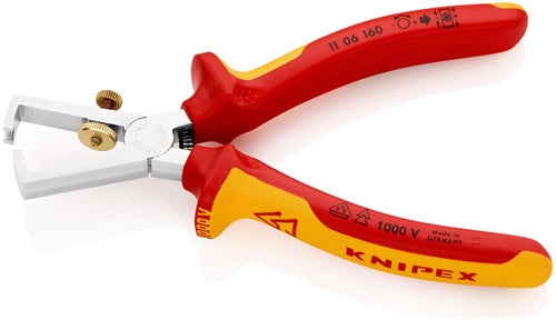 Abisolierzange Länge 160 mm VDE verchromt Mehrkomponenten-Hüllen mit Öffnungsfeder KNIPEX – Ansicht 5