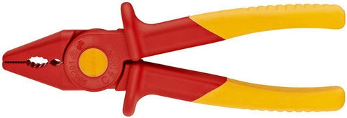 Kombizange Länge 180 mm mit weißhkunststoff-Zone Kunststoff glasfaserverstärkt VDE KNIPEX