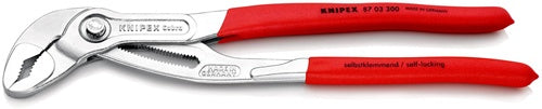 Wasserpumpenzange Cobra® Länge 300 mm Spannweiße 60 mm verchromt Kunststoffüberzug KNIPEX