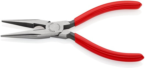 Flachrundzange Länge 160 mm flach/rund gerade poliert Kunststoffüberzug KNIPEX – Ansicht 3