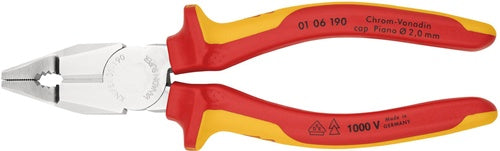 Kombizange Länge 190 mm verchromt Mehrkomponenten-Hüllen VDE KNIPEX – Ansicht 4