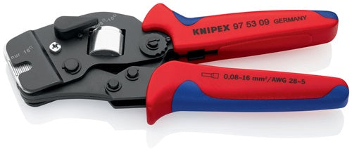 Crimpzange Gesamtlänge 190 mm 008 - 100 + 16 (AWG 28-5 ) mm² brüniert 2-Komponenten-Hüllen KNIPEX – Ansicht 5