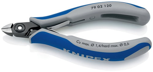 Präzisions-Elektronik-Seitenschneider Länge 120 mm Form 0 Facette ja sehr klein poliert KNIPEX – Ansicht 4