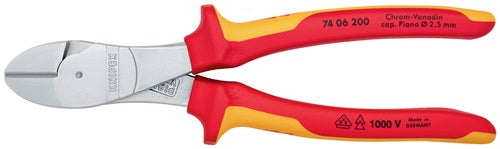 Kraftseitenschneider Länge 200 mm VDE Form 0 Mehrkomponenten-Hüllen KNIPEX – Ansicht 3