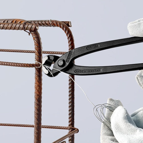 Monierzange Länge 280 mm poliert schwarz atramentiert KNIPEX – Ansicht 4
