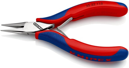 Elektronik-Greifzange Gesamtlänge 115 mm flachrunde Backen Form 2 Mehrkomponenten-Hüllen KNIPEX – Ansicht 6
