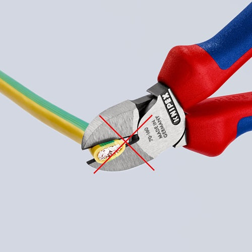 Seitenschneider Länge 160 mm Kopf poliert Mehrkomponenten-Hüllen max 2 mm KNIPEX – Ansicht 3