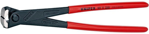 Kraftmonierzange Länge 250 mm poliert schwarz atramentiert Kunststoffüberzug KNIPEX