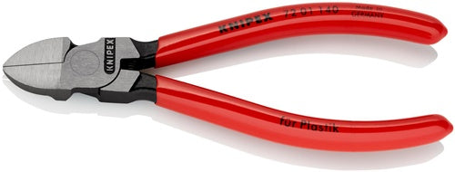 Seitenschneider für Kunststoffe Länge 140 mm Kopf poliert gerade Kunststoffüberzug KNIPEX
