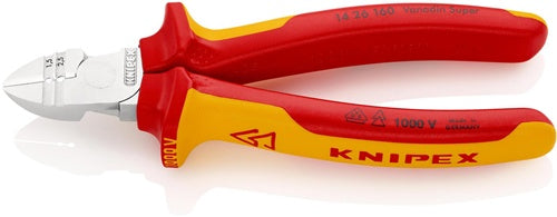 Abisolierseitenschneider Länge 160 mm VDE Mehrkomponenten-Hüllen KNIPEX