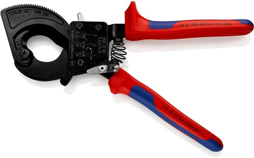 Kabelschneider Gesamtlänge 250 mm max 32 (240 mm²) mm Mehrkomponenten-Hüllen KNIPEX – Ansicht 5