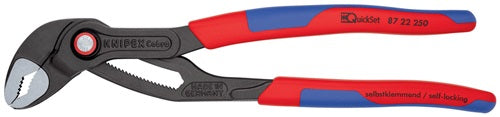 Wasserpumpenzange Cobra® Länge 250 mm Spannweiße 46 mm poliert Mehrkomponenten-Hüllen QuickSet KNIPEX – Ansicht 3