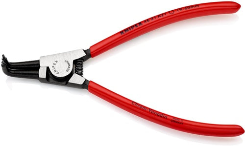 Außensicherungsringzange A 21 für Wellen Ø 19 - 60 mm 90° gewinkelt poliert Länge 170 mm KNIPEX