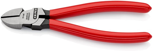 Seitenschneider Länge 160 mm Kopf poliert Kunststoffüberzug KNIPEX