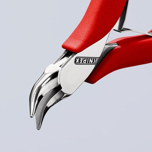 Elektronik-Greifzange Gesamtlänge 115 mm rundspitze Backen Form 3 Mehrkomponenten-Hüllen KNIPEX – Ansicht 3