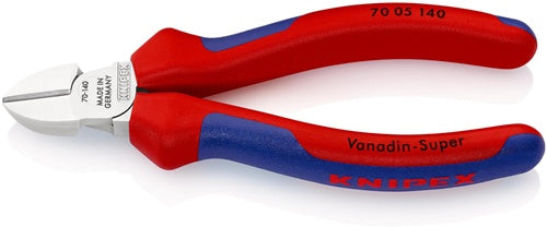 Seitenschneider Länge 140 mm Kopf verchromt Mehrkomponenten-Hüllen KNIPEX