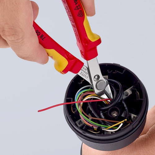 Elektronik-Seitenschneider Electronic Super-Knips® Länge 125 mm Form 0 Facette nein VDE poliert KNIPEX – Ansicht 4
