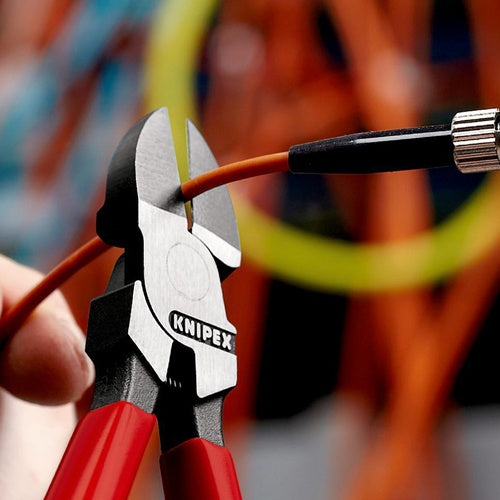 Seitenschneider für Lichtwellenleiter Länge 160 mm gerade mit Kunststoffüberzug KNIPEX – Ansicht 3