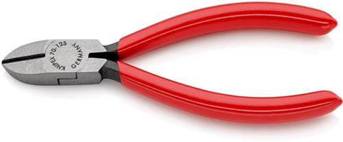 Seitenschneider Länge 125 mm Kopf poliert Kunststoffüberzug KNIPEX