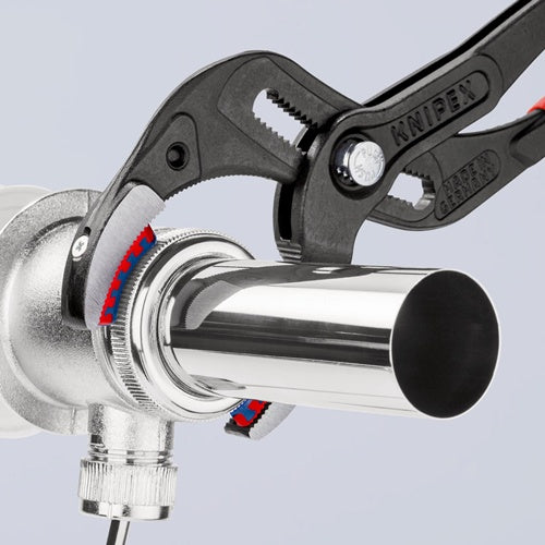 Syphon-/Connectorenzange Länge 250 mm Spannweiße 10 - 75 mm schwarz atramentiert mit Kunststoffbacken KNIPEX – Ansicht 5