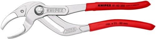 Syphon-/Connectorenzange Länge 250 mm Spannweiße 25 - 80 mm verchromt KNIPEX